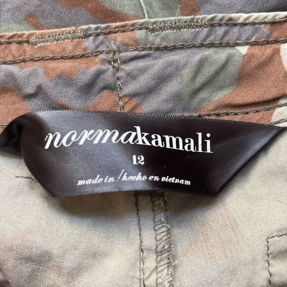 Norma Kamali Green Camo tactical field Cargo Pants Women's Size 12 - Picture 14 of 15